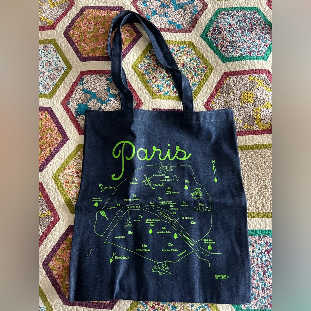 Paris City Map Denim Tote Bag (Brand New / Never Used) taylor swift concert